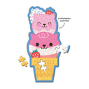 Strawberry Cat Cone 48 Piece Scratch and Sniff Shaped Mini Puzzle