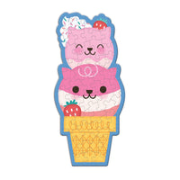 Strawberry Cat Cone 48 Piece Scratch and Sniff Shaped Mini Puzzle